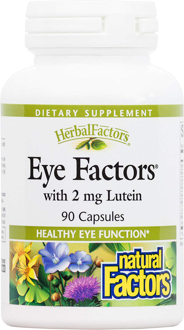 Eye Factors with 2 mg Lutein, 90 Capsules , Brand_Natural Factors Form_Capsules Potency_2 mg Size_90 Caps