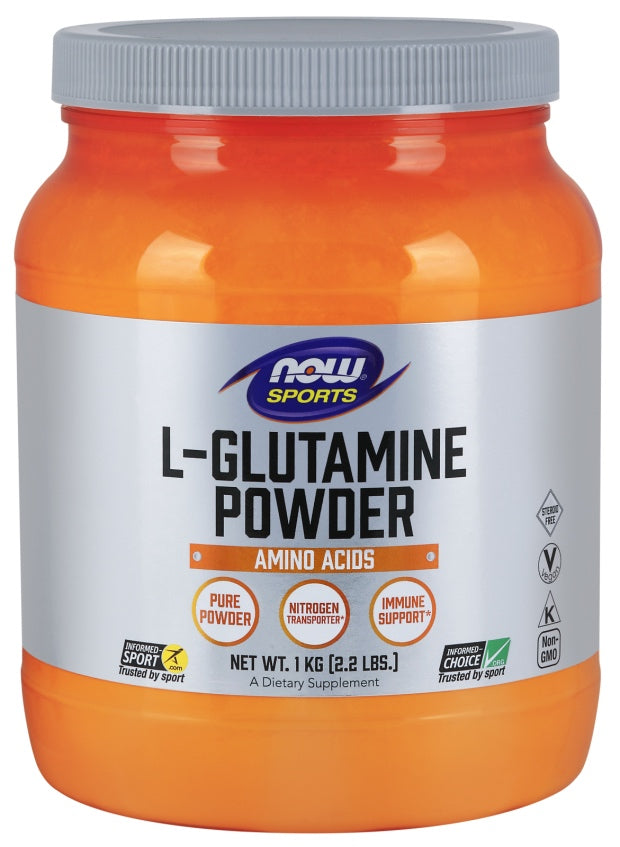 L-Glutamine Powder, 1 kg. , Brand_NOW Foods Form_Powder Size_2.2 Lbs
