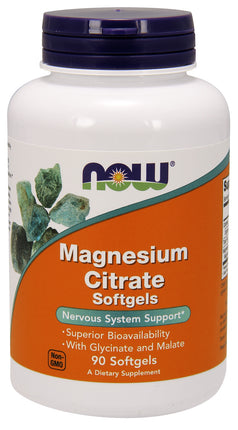 Magnesium Citrate, 90 Softgels , Brand_NOW Foods Form_Softgels Size_90 Softgels