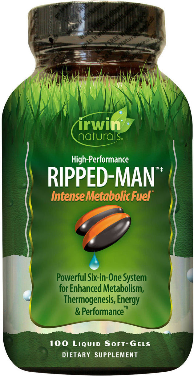 High-Performance Ripped-Man, 100 Liquid Softgels , Brand_Irwin Naturals Form_Softgels Size_100 Softgels