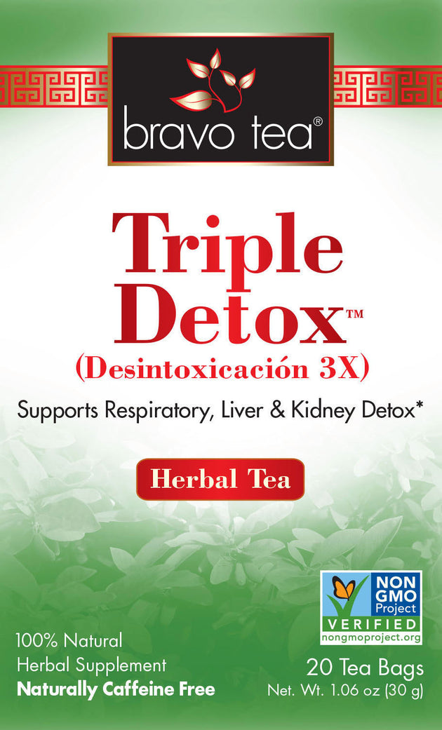 Triple Detox Herbal Tea, 20 Tea Bags , Brand_Bravo Tea Form_Tea Bags Size_20 Count
