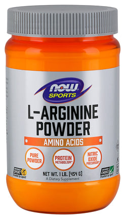 L-Arginine Powder, 1 lb. , Brand_NOW Foods Form_Powder Size_1 Lbs