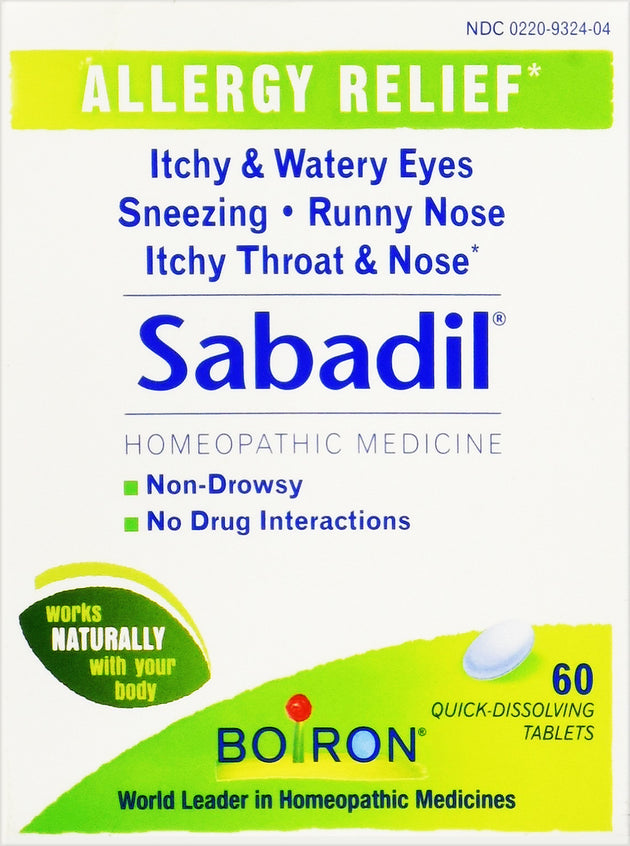 Sabadil, 60 Tablets , Brand_Boiron Form_Tablets Size_60 Tabs