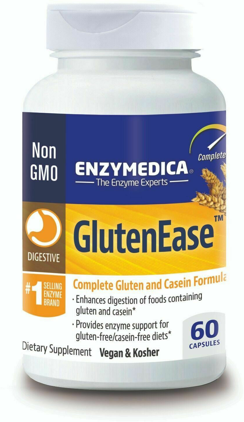 GlutenEase™, 60 Capsules , Brand_Enzymedica caps Form_Capsules Size_60 Caps
