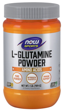 L-Glutamine Powder, 1 lb. , Brand_NOW Foods Form_Powder Size_1 Lbs